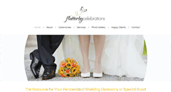 Desktop Screenshot of flutterbycelebrations.com