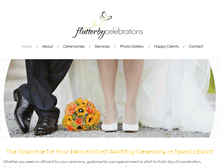 Tablet Screenshot of flutterbycelebrations.com